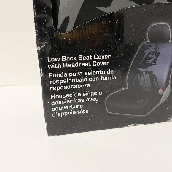 Star Wars Darth Vader Low Back Seat Cover with Headrest Cover - Picture 2 of 14